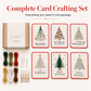 🎄 DIY Christmas Card Making Kit: Hand-Stitched, Pre-Drawn Paths, Complete Set, 4 Steps