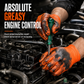 🧤 Heavy Duty Nitrile Gloves with Diamond Grip Texture – Thickened Disposable Gloves for Auto Repair, Grease & Oil Handling, Puncture Resistant ✨