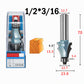 🔧 Woodworking Line Router Bit: Dual Bearing, Tungsten Carbide Tip, for Table & Cabinet Edges
