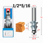 🔧 Woodworking Line Router Bit: Dual Bearing, Tungsten Carbide Tip, for Table & Cabinet Edges