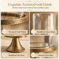 🕯️ Vintage Candlestick Set: Windproof Glass Cover, Weighted Iron Base, Gold Finish, Elegant