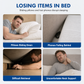 🛏️ Triangular Headboard Wedge Pillow: Fills Bed Gap, Side Pocket, Washable Cover