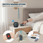 🔔 Wireless Caregiver Pager: One-Press Call, 300m Range, 5 Volume, 60 Ringtones, Wearable