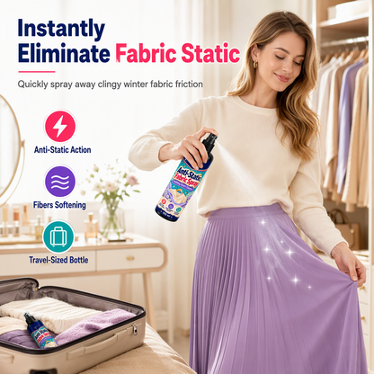 ⚡ Anti-Static Spray for Clothes: Instant Static Removal, Water-Based, Non-Greasy