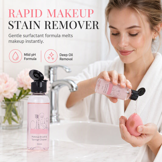 🧼 Makeup Sponge & Brush Cleaner: Rapid Stain Remover, pH Balanced, Deep Cleansing, Gentle