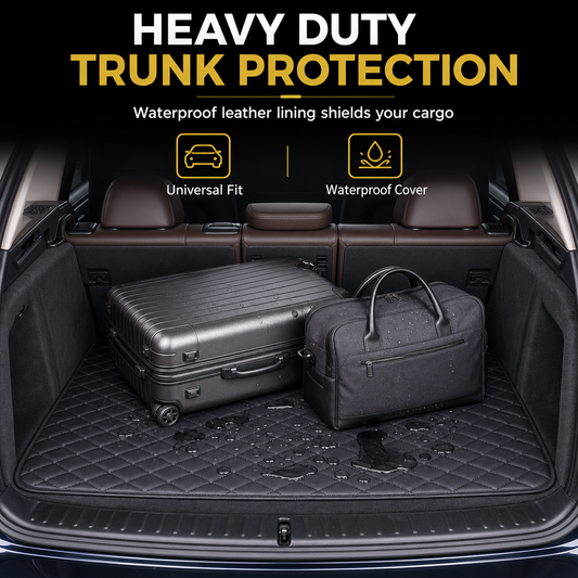 📢📢50% OFF !! ⏰Universal PVC Leather Car Trunk Mat Cargo Liner for Sedans and SUVs Easy to Clean 100x70cm
