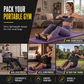 ✨ Portable Pedal Resistance Trainer: Adjustable Tubes, Core Sculpting, Home Workout, Compact