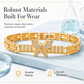 🦋 Zircon Butterfly Bracelet: Gold-Plated Copper, Sparkling, Tarnish-Resistant, for Women