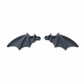 🦇 License Plate Bat Wings: Matte Finish, Sporty Wing Profile, All-Weather Polymer, No Adhesive