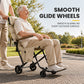 🦽 Ultra-Light 6.5kg Senior Mobility Chair: Foldable, Smooth Wheels, Comfort Seat