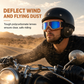 🏍️ Retro Motorcycle Goggles: Shatterproof Lenses, Soft Faux Leather Padding, Wind & Dust Protection, Vintage Chrome Frame