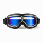 🏍️ Retro Motorcycle Goggles: Shatterproof Lenses, Soft Faux Leather Padding, Wind & Dust Protection, Vintage Chrome Frame