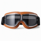 🏍️ Retro Motorcycle Goggles: Shatterproof Lenses, Soft Faux Leather Padding, Wind & Dust Protection, Vintage Chrome Frame