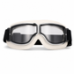🏍️ Retro Motorcycle Goggles: Shatterproof Lenses, Soft Faux Leather Padding, Wind & Dust Protection, Vintage Chrome Frame