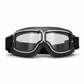 🏍️ Retro Motorcycle Goggles: Shatterproof Lenses, Soft Faux Leather Padding, Wind & Dust Protection, Vintage Chrome Frame