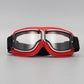 🏍️ Retro Motorcycle Goggles: Shatterproof Lenses, Soft Faux Leather Padding, Wind & Dust Protection, Vintage Chrome Frame