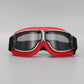 🏍️ Retro Motorcycle Goggles: Shatterproof Lenses, Soft Faux Leather Padding, Wind & Dust Protection, Vintage Chrome Frame