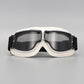 🏍️ Retro Motorcycle Goggles: Shatterproof Lenses, Soft Faux Leather Padding, Wind & Dust Protection, Vintage Chrome Frame