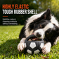 🎯 Dual-Layer Stimulating Dog Soccer Toy: TPR Bite-Resistant Shell, Reinforced Grab Tabs, Seamless Body for Indoor & Outdoor Games