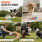🎯 Dual-Layer Stimulating Dog Soccer Toy: TPR Bite-Resistant Shell, Reinforced Grab Tabs, Seamless Body for Indoor & Outdoor Games