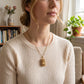 🔮 Tarot Medallion Necklace: 22 Mini Cards, Antique Bronze, Portable, Spiritual Gift