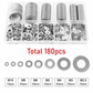 ⚙️ LIMITED-TIME 50% OFF! ✨ Stainless Steel Washer Assortment Kit – Rust Resistant, 8 Sizes, Storage Box 📦