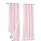 🪟 Double Layer Curtain: Blackout, Sheer Tulle & Solid Weave, Rod Sliding, 4 Sizes