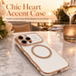 📱 Magnetic Phone Case: Scalloped Borders, Electroplated Trim, Lens Shield, Non-Slip