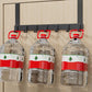 🚪 No-Drill Over-Door Hook Rack: Sturdy, Silent, Space-Saving, for Coats, Bags & Towels