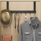 🚪 No-Drill Over-Door Hook Rack: Sturdy, Silent, Space-Saving, for Coats, Bags & Towels