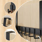🚪 No-Drill Over-Door Hook Rack: Sturdy, Silent, Space-Saving, for Coats, Bags & Towels