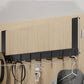 🚪 No-Drill Over-Door Hook Rack: Sturdy, Silent, Space-Saving, for Coats, Bags & Towels