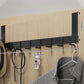 🚪 No-Drill Over-Door Hook Rack: Sturdy, Silent, Space-Saving, for Coats, Bags & Towels