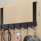 🚪 No-Drill Over-Door Hook Rack: Sturdy, Silent, Space-Saving, for Coats, Bags & Towels