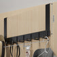 🚪 No-Drill Over-Door Hook Rack: Sturdy, Silent, Space-Saving, for Coats, Bags & Towels