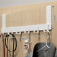 🚪 No-Drill Over-Door Hook Rack: Sturdy, Silent, Space-Saving, for Coats, Bags & Towels