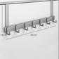 🚪 No-Drill Over-Door Hook Rack: Sturdy, Silent, Space-Saving, for Coats, Bags & Towels