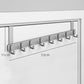 🚪 No-Drill Over-Door Hook Rack: Sturdy, Silent, Space-Saving, for Coats, Bags & Towels