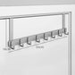 🚪 No-Drill Over-Door Hook Rack: Sturdy, Silent, Space-Saving, for Coats, Bags & Towels