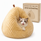 🐱 Semi-Enclosed Cat Cave Bed: Wrap-Around Warmth, High-Elastic PP Cotton, Cozy Shelter