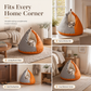 🐱 Semi-Enclosed Cat Cave Bed: Wrap-Around Warmth, High-Elastic PP Cotton, Cozy Shelter