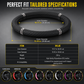 🚗 Rhinestone Steering Wheel Cover: Quilted PU Leather, Luminous, Luxury, Easy Fit