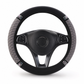 🚗 Rhinestone Steering Wheel Cover: Quilted PU Leather, Luminous, Luxury, Easy Fit