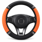 🚗 Rhinestone Steering Wheel Cover: Quilted PU Leather, Luminous, Luxury, Easy Fit