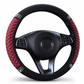🚗 Rhinestone Steering Wheel Cover: Quilted PU Leather, Luminous, Luxury, Easy Fit
