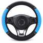 🚗 Rhinestone Steering Wheel Cover: Quilted PU Leather, Luminous, Luxury, Easy Fit