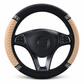 🚗 Rhinestone Steering Wheel Cover: Quilted PU Leather, Luminous, Luxury, Easy Fit