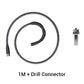 🔩 Drill-Powered Drain Spring: 1-3m Flexible Steel, Rust-Resistant, Deep Clog Removal