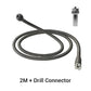 🔩 Drill-Powered Drain Spring: 1-3m Flexible Steel, Rust-Resistant, Deep Clog Removal