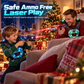 🔫 Laser Battle Set: 2 Blasters & Vests, 90ft Range, Safe Infrared, for Family Fun